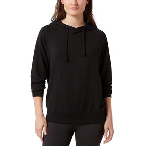 Eddie Bauer Women Hoodie with Drawstring Soft Fabric Relaxed Fit (Black, L)