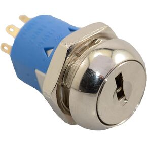 Jameco ValuePro Keylock Switch 2 Position DPDT 4A 125VAC ON-ON Panel Mount