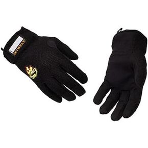 EZ-Fit Gloves, Pair Large (Size 10) Approximatly 4-4.5" / 10.16-11.43cm, Black/Black