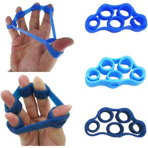 Finger Stretcher Hand Resistance Bands Hand Extensor Exerciser Finger Grip Strengthener 3pcs