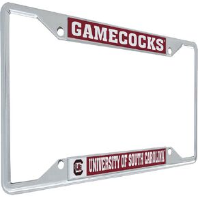 Desert Cactus University of South Carolina Gamecocks USC Cocky Metal License Plate Frame for Front or Back of Car Officially Licensed (Mascot)