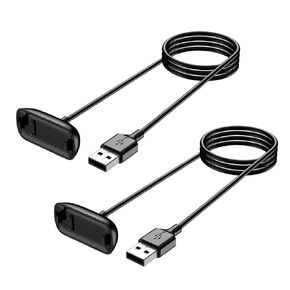 2 Pack Charger for Fitbit Inspire 3 Replacement USB Charging Cable 3.3ft Durable Portable Charging Dock Cord for Fitbit Inspire 3 Accessories (100CM)