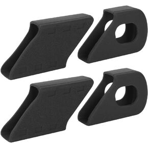 Crank Protector, 4PCS Bike Crank Sleeve Arm Boots Protector Dustproof, Crankset Protector Crank Cover for Mountain Bike(Black)