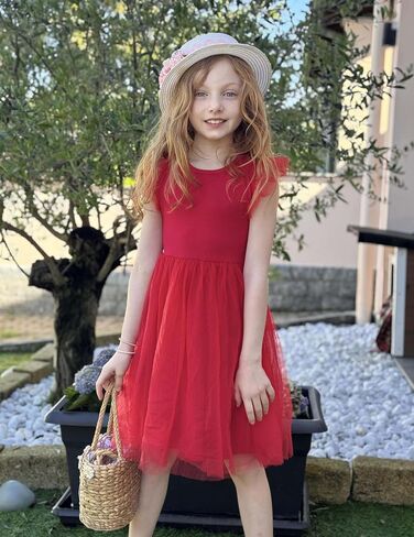 Arshiner Toddler Tutu Dress Little Girls Backless Cotton Dresses 2-6Y in Saudi Arabia