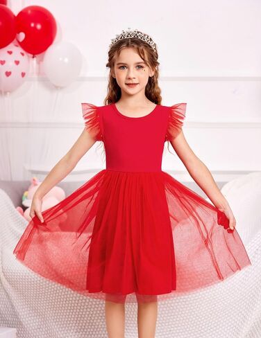 Arshiner Toddler Tutu Dress Little Girls Backless Cotton Dresses 2-6Y in Saudi Arabia