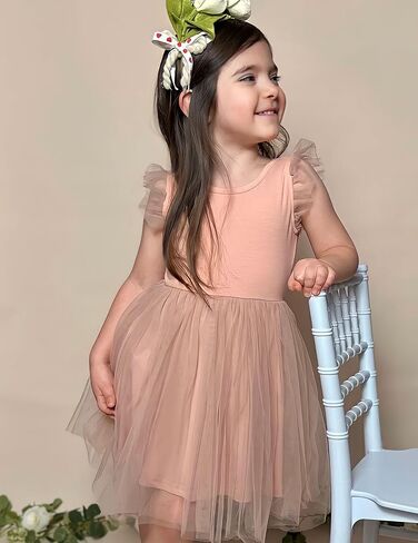 Arshiner Toddler Tutu Dress Little Girls Summer Tulle Backless Party Birthday Cotton Dresses 2-6Y in Saudi Arabia