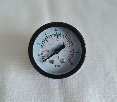 0-120 PSI Water Pressure Gauge with Lazy Hand Waterproof Stainless Steel Case for Home House Using in Saudi Arabia