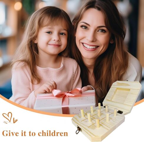 9 Hole Wooden Pegboard for Occupational Therapy to Improve Fine Motor Coordination, Finger Dexterity and Increase Reactionary Speed in Saudi Arabia