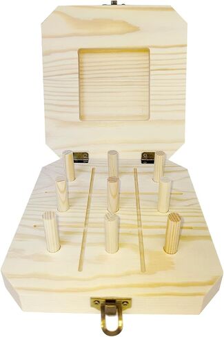 9 Hole Wooden Pegboard for Occupational Therapy to Improve Fine Motor Coordination, Finger Dexterity and Increase Reactionary Speed in Saudi Arabia