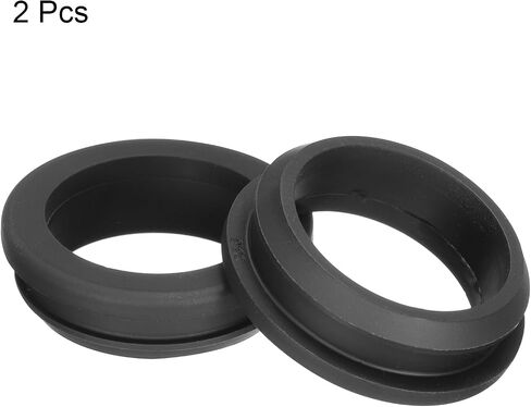MECCANIXITY 2Pcs Snap Rubber Grommet Plug Mount Dia 38.6mm ID 32.5mm Seal Anti-Scratch for Electrical Box Cable Pipe Black in Saudi Arabia