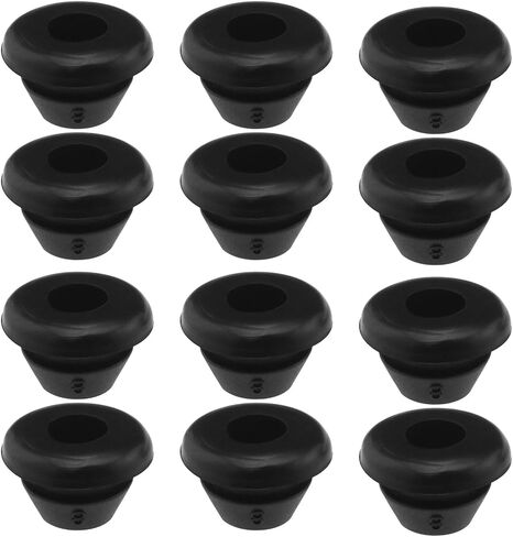 eMagTech 40PCS Rubber Coil Cable Cord Grommet Rubber Single Sided Protective Coil Wires Rubber Protection 5mm ID 12mm OD 8mm Hole Diameter in Saudi Arabia