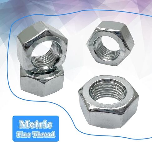 NGe 15 قطعة M12 x 1.25 مللي متر صواميل سداسية الملعب، صواميل سداسية مترية دقيقة in Kuwait