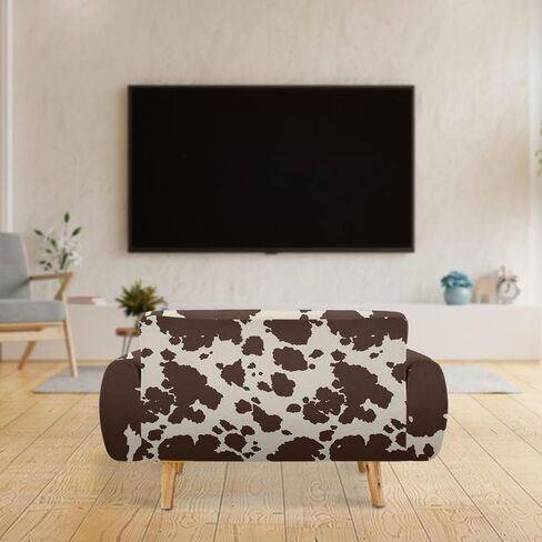AFPANQZ Brown Cow Print Furniture Protector Cover for Home Office Hotel Decortion Protector Covers for Sofa Long Chair Soft Sofa Slip Covers Seater Brown in Saudi Arabia
