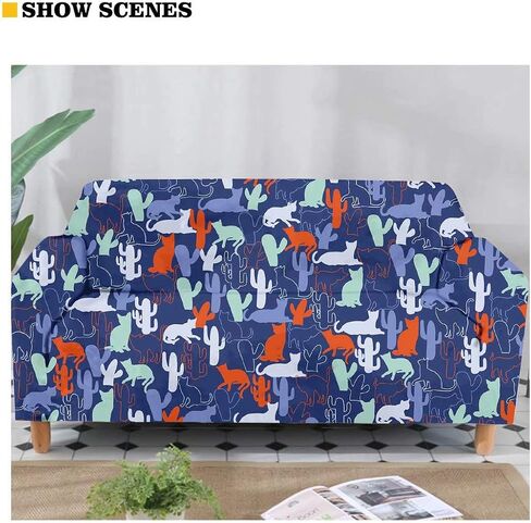 AFPANQZ Brown Cow Print Furniture Protector Cover for Home Office Hotel Decortion Protector Covers for Sofa Long Chair Soft Sofa Slip Covers Seater Brown in Saudi Arabia