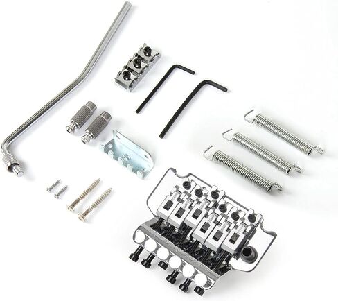 Electric Guitar Tremolo Bridge System Double Locking with Whammy Bar Locking Nut (Black) in Saudi Arabia