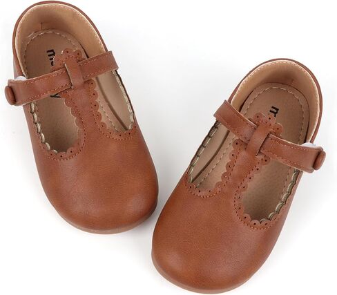 Toddler Girls Mary Jane Dress Shoes Little Kids Ballet Flats Bowkont Flower Wedding Party School Princess Shoes in Saudi Arabia
