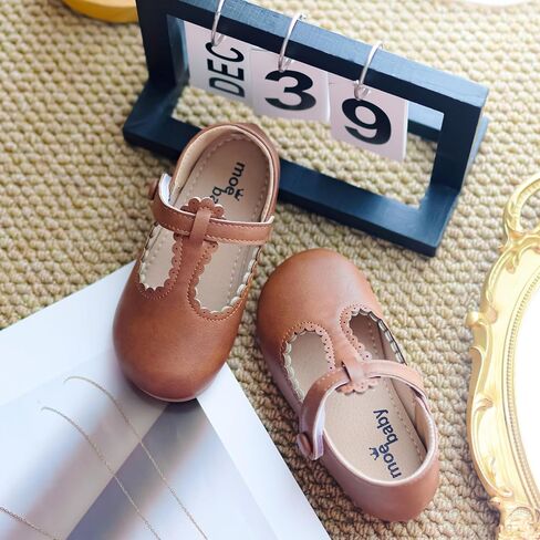 Toddler Girls Mary Jane Dress Shoes Little Kids Ballet Flats Bowkont Flower Wedding Party School Princess Shoes in Saudi Arabia