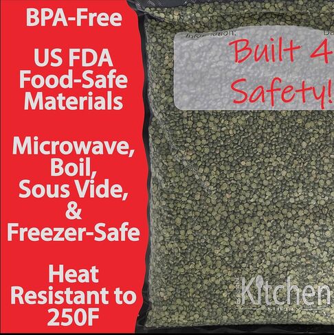 15" x 20" 6 Mil Black and Clear Vacuum Seal Bags | Essential Kitchen Supply (50 Count) in Saudi Arabia