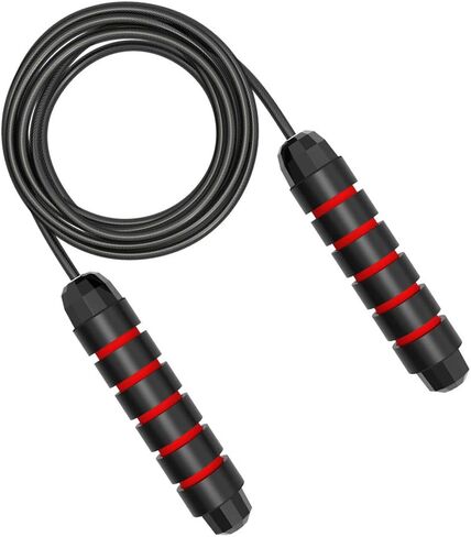 Ytnqd Jump Rope ，Angle-Free Ball Bearing Fast Rope Skipping Adjustable Memory Foam Anti Skid Handle Skipping Rope New Fitness Speed Rope for Men and Women Suitable for Aerobic Exercise in Saudi Arabia