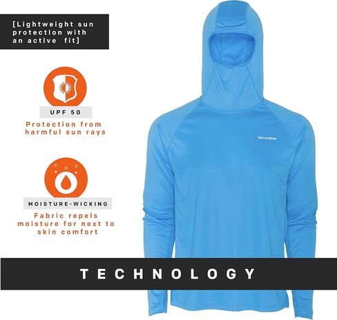 Grundens Men’s Solstrale Fishing Hoodie | Active Fit, Sun protection in Saudi Arabia