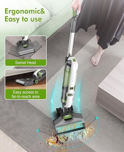Floor and Area Rug Cleaner, Wet-Dry Vacuum One Wet-Dry Vacuum Cleaner and Mop for Hard Floors and Area Rugs,, Green in Saudi Arabia