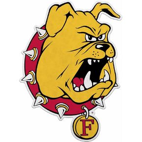 Rico Industries NCAA Ferris State Bulldogs Primary Shape Cut Pennant - Home and Living Room Décor - Soft Felt EZ to Hang