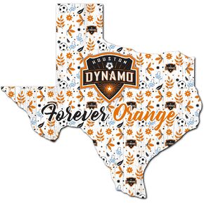MLS Houston Dynamo Unisex Houston Dynamo Floral State Sign, Team Color, 12 inch