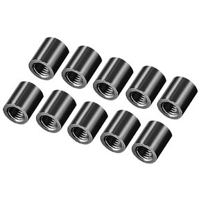 DMiotech 10 Pack M3x6mm Aluminum Spacer Column Aluminum Standoffs Round Spacers Model Spacing Screw Post for RC, Black