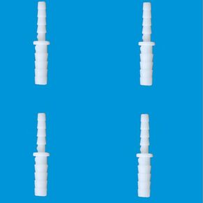 Plastic Hose Barb Reducer Pipe fittings, 1/4" to 3/16" Hose ID Connectors Joint Splicer Mender Adapter Union Boat Water Air Aquarium O2 Fuel (Pack of 4)