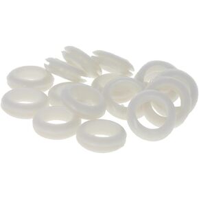 Heyiarbeit 50Pcs Rubber Grommet 5/9-Inch/14mm Hole White Rubber Wire Protector for Wiring Cable Protector