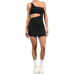 VECVOC Womens Tennis Dress Summer Dress with Built Shorts Exercise Dress for Golf Athletic Dresses