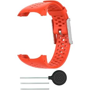 Silicone replacement wristband compatible with Polar M400 / M430, adjustable replacement band Soft wristband with tool