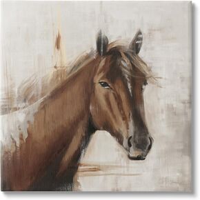 Stupell Industries Modern Stallion Painting Canvas Wall Art, Design by Liz Jardine