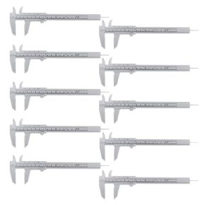 Marathon Vernier Caliper, Lightweight Durable Plastic. 0-6 inch (150mm) Scale Range. (Grey - Pack of 10)