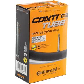 Continental R28 Training Presta Long Valve Inner Tube - Black, 700C x 25-32 C/60 mm
