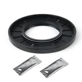 XiKe Oil Shaft Seal, Lip Seals, TC 55x85x10mm Nitrile Rubber Cover Double Lip with Spring, Oil Seals for Bearing Shafts,Rotating Shafts,etc., Black Pack of 1