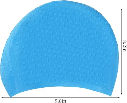3 قطع قبعة سباحة من السيليكون للنساء والرجال، قبعة سباحة كبيرة، قبعة سباحة للبالغين للشعر القصير الطويل، قبعات حمام سباحة، قبعات سباحة للنساء للسباحة، قبعات دش مقاومة للماء تحافظ على جفاف الشعر in Kuwait