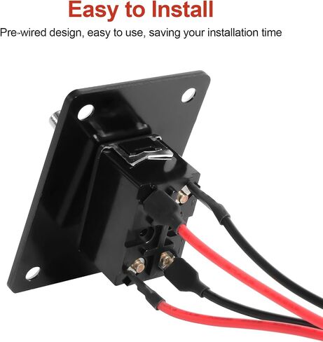 QTEATAK Prewired 4-Pin 2 Position ON/Off Button Switch, Rocker Switch, Toggle Switch with Mounting Plate - Waterproof Cap Included in Saudi Arabia