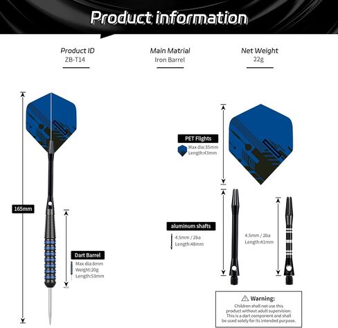 سهام ذات طرف فولاذي من CyeeLife، سهام معدنية احترافية، مجموعة رؤوس معدنية للسهام، سهام معدنية للوحة رمي السهام، 12 قطعة 22 جرامًا مع 18 عمودًا من الألومنيوم، 24 رحلة إضافية، 20 حلقة دائرية، أداة رمي السهام، مبراة رمي السهام in Kuwait