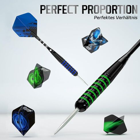 سهام ذات طرف فولاذي من CyeeLife، سهام معدنية احترافية، مجموعة رؤوس معدنية للسهام، سهام معدنية للوحة رمي السهام، 12 قطعة 22 جرامًا مع 18 عمودًا من الألومنيوم، 24 رحلة إضافية، 20 حلقة دائرية، أداة رمي السهام، مبراة رمي السهام in Kuwait