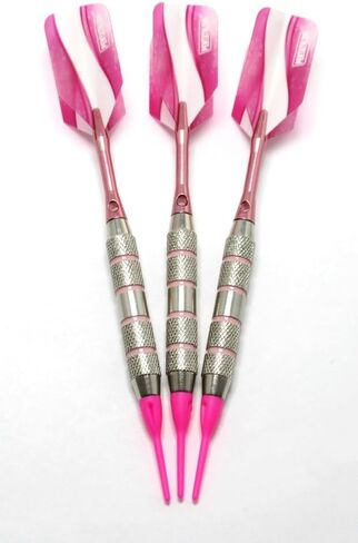 Puurfect Pink Soft Tip Darts for The Ladies - 16 Grams - Extra Tips, Flights, Shafts, Tool in Saudi Arabia
