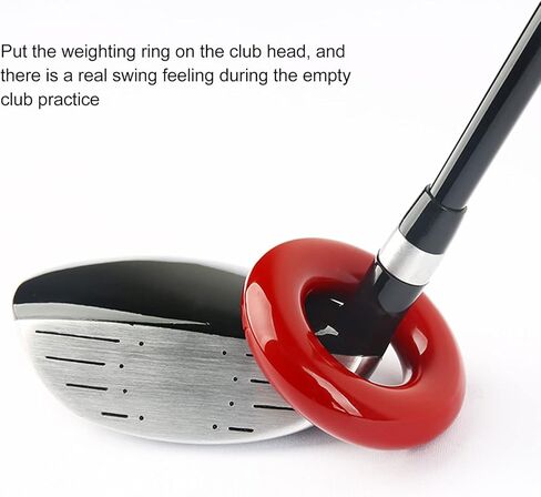 VGEBY Golf Weighting Ring, 2pcs Bat Weight Round Glossy Trainning Club Swing Weight Donut for Warm Up Baseball Accessories in Kuwait