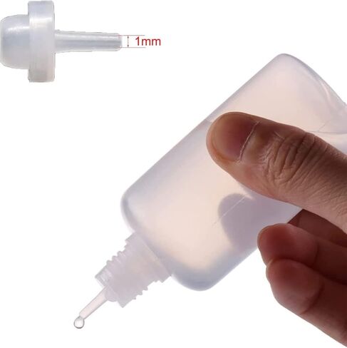 50 قطعة × 10 مل زجاجات قطارة سائلة فارغة قابلة للعصر، زجاجة قطارة بلاستيكية LDPE مع أغطية مختلطة، مداخل وملصقات فارغة in Kuwait