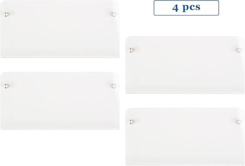 lesolar 4Pcs Wall Mount Magazine Holder Clear Acrylic Brochure Holder Hanging Bookshelf Magazine Rack Literature Book Storage Organizer for Office Waiting Room Church Coffee Shop Home in Kuwait