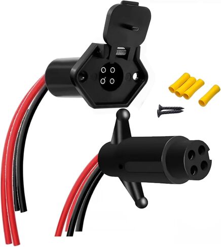 4 أسلاك توصيل محرك التصيد ووعاء 12-24 فولت 10 مقياس مقاوم للماء محرك التصيد موصل سريع متوافق مع القوارب البحرية والزوارق in Kuwait