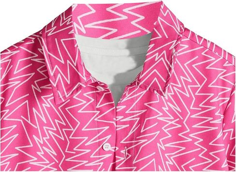 OYOANGLE Boy's Graphic Print Short Sleeve Button Down Collared Neck Summer Shirts Tops in Saudi Arabia