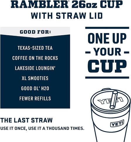 YETI Rambler 26 oz Straw Cup, Vacuum Insulated, Stainless Steel with Straw Lid, Cosmic Lilac in Saudi Arabia