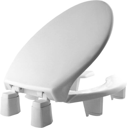 Bemis Steadfast 3" Raised Toilet Seat with Open-Front, Hinges that Never Loosen, Elongated in Kuwait