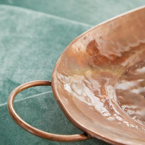 Deco 79 Rustic Metal Tray, 27"x24"x22", Copper in Saudi Arabia