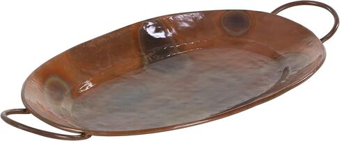 Deco 79 Rustic Metal Tray, 27"x24"x22", Copper in Saudi Arabia
